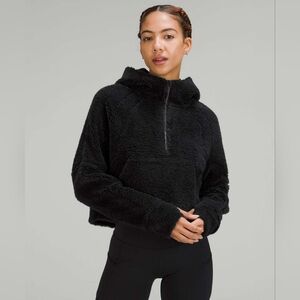 Lululemon Scuba Oversized Half-Zip Fleece Hoodie *Black Size M/L